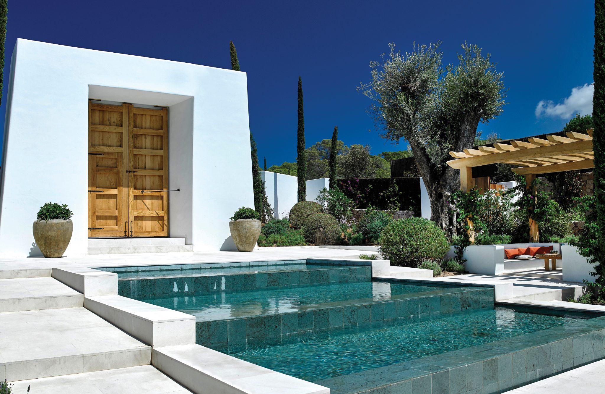 Sabina Ibiza spiritual home_The Clubhouse at Sabina Estates, a private villa community in southwest Ibiza.